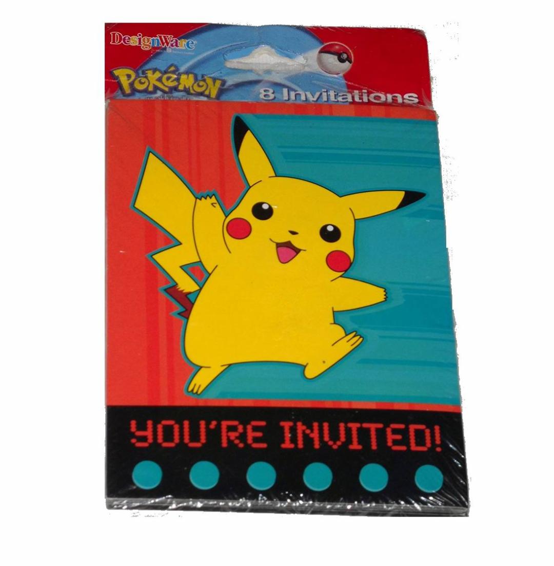 Pokemon Pikachu (8-Pack) Party Invitations with Envelopes – H&J ...