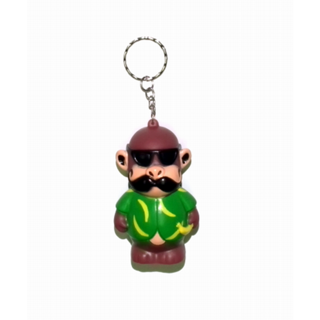 monkey plush keychain