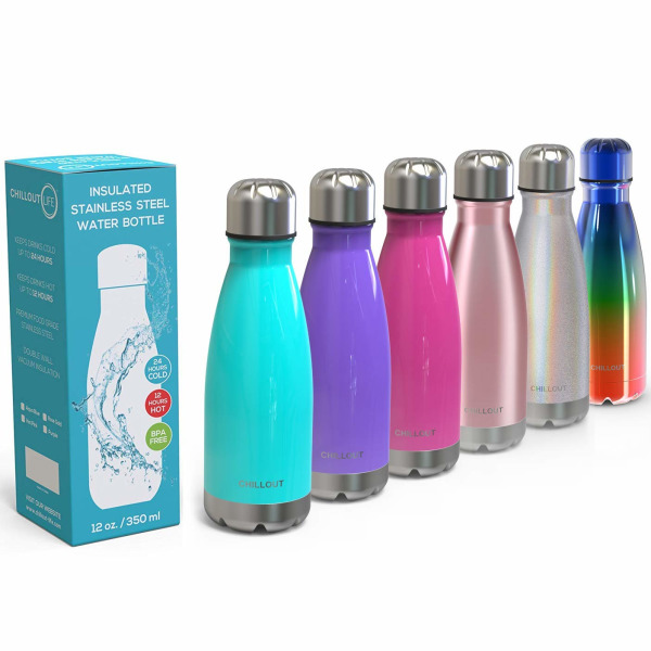 Buy 12 Oz. Double Wall Insulated Stainless Steel Water Bottles ...