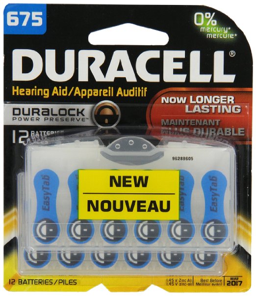 Buy Duracell Easy Tab Hearing Aid Size 675 Batteries 12 Pack Only 3 00 Pack Cheap H J Liquidators And Closeouts Inc