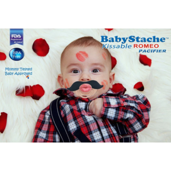 mustache binky