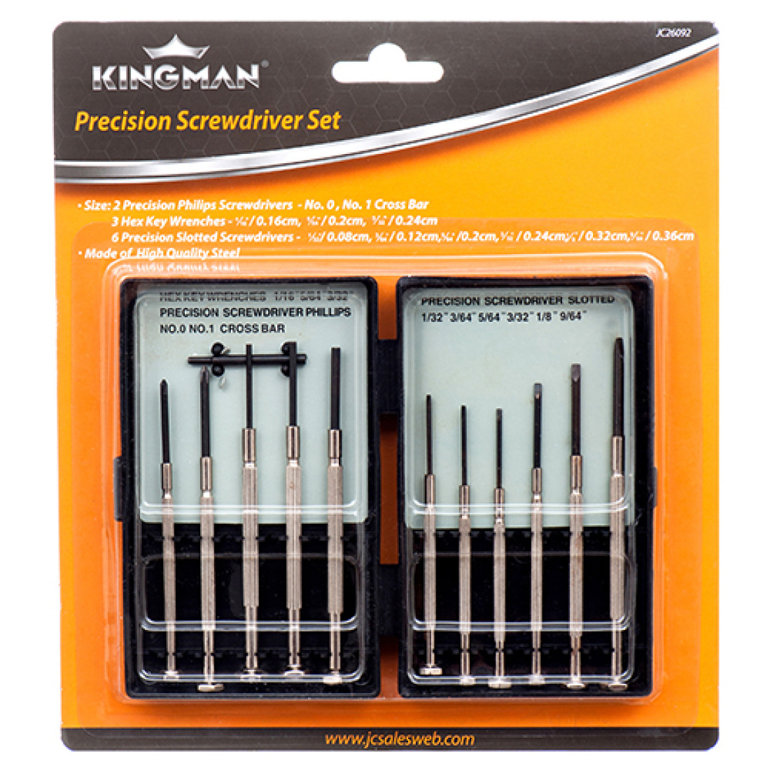 Buy Kingman 12Piece Precision Screwdriver Set Box Only 1.00/Set