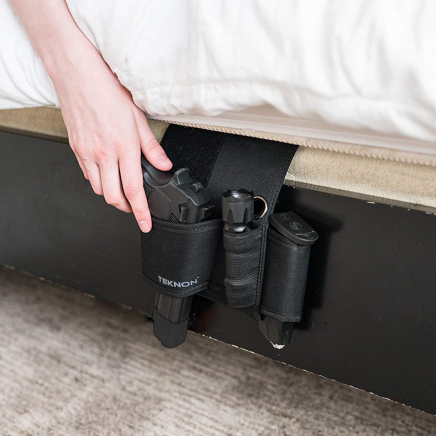 Buy Teknon Bedside Hidden Gun HolsterConcealed Under Mattress Handgun