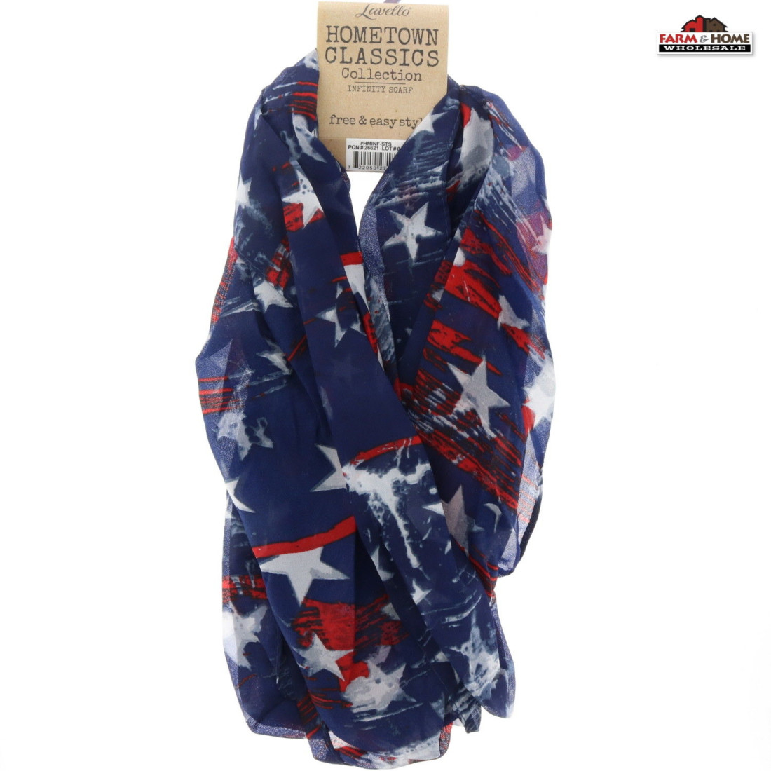 Buy Hometown Classics - Women's Patriotic Scarves Infinity Cheap | H&J ...