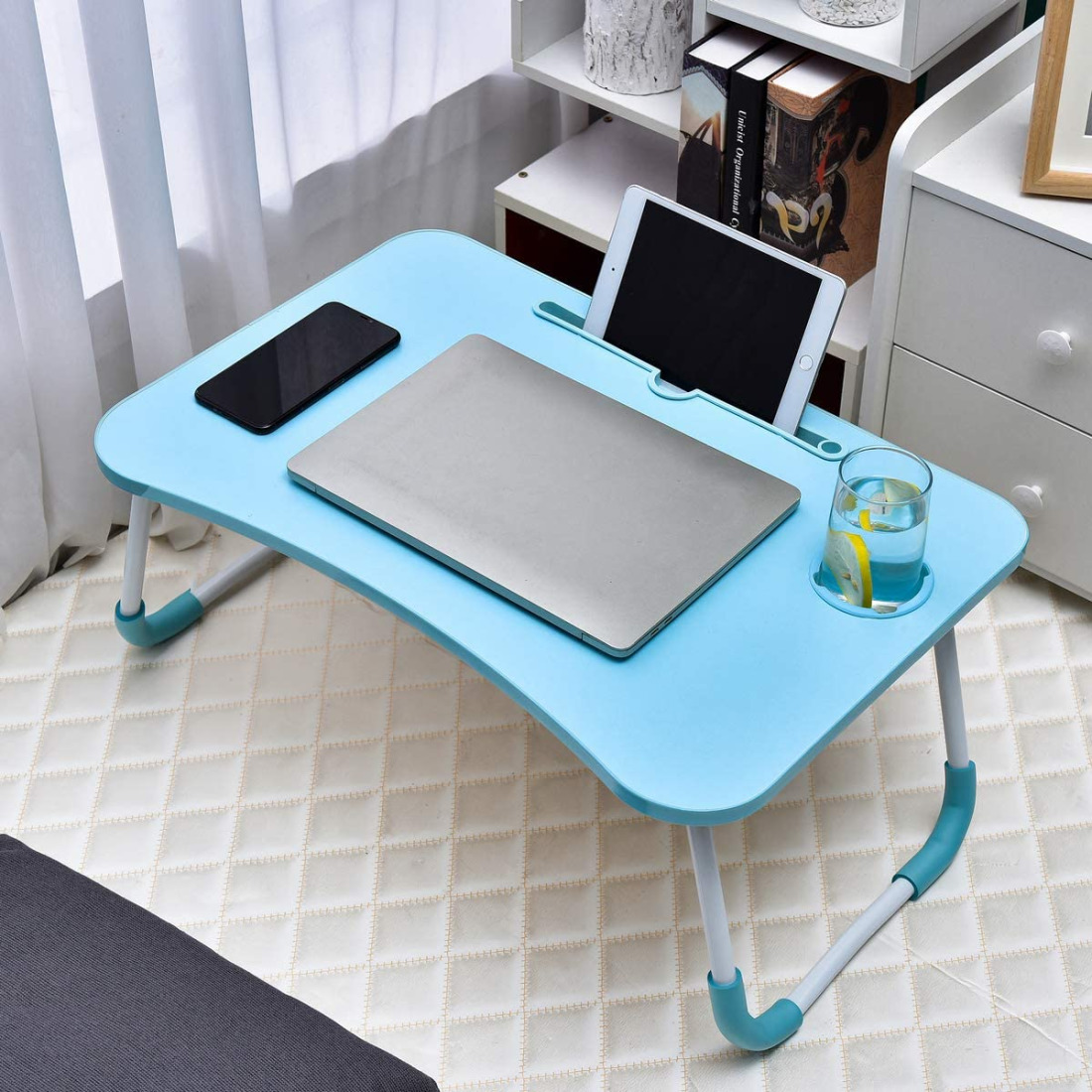 buy-lap-desk-portable-foldable-laptop-tray-table-blue-cheap-h-j