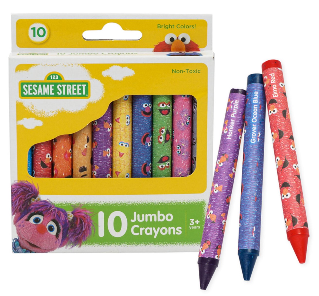 Sesame Street 10 Count Jumbo Crayons – Item #5774 – H&J Liquidators and  Closeouts, Inc