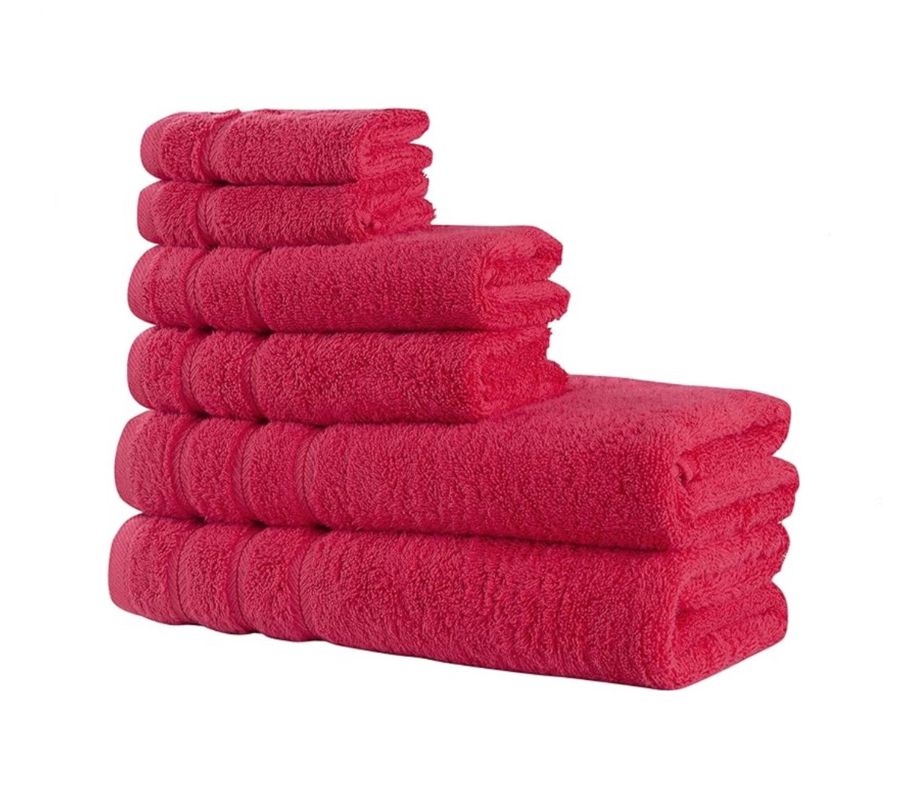 Comfort Realm Ultra Soft 6 Piece Towel Set – 600 GSM – 100 Percent Cotton –  PINK – Item #6382 – H&J Liquidators and Closeouts, Inc